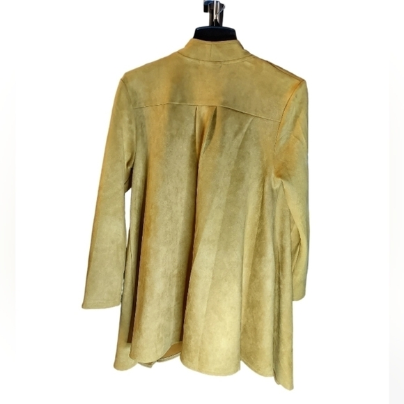 Chic Gold Asymmetrical Women's Jacket - Picture 5 of 16